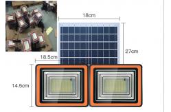 China Remote Control PVC Solar 100lm/W Led Exterior Floodlight supplier