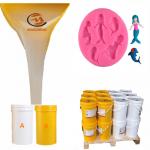 China High Tear Strength 15-17 N/mm Platinum Silicone Rubber For Mermaid Handicraft Silicone Mold Working Time 30-40 Minutes manufacturer