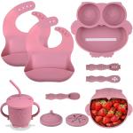 Practical Nontoxic Silicone Food Catcher Bibs Heatproof Lightweight for sale