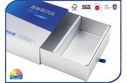 China Reverse Uv Coating Rigid Drawer Paper Box With Paper Divider supplier