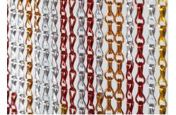 China Walk Through Aluminium Chain Door Fly Screen Curtain Pests Barrier Rust Resistant supplier