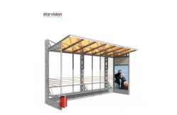 China 1185*1750mm Rotating Aluminum Alloy Bus Stop Corrosion Resistant supplier