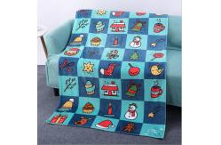 China Machine Weaved Printing Polyester Fleece Blanket For All Season supplier
