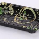 Food Grade PS Plastic Sushi Trays Disposable With Anti Fog Lids for sale