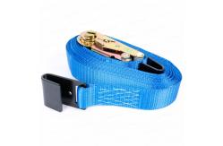 China 5T Black Ratchet Tie Down Straps , 2 Inch Flat Hook Ratchet Straps supplier