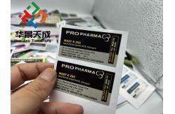 China Single Side Printing Glass Vial Labels with Glossy Finish and UV Protection supplier