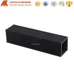 6061 6063 Aluminum Square Hollow Pipe And Tube Cutting Black Oxidized for sale