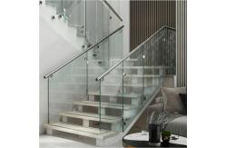 China Stylish PVD Stainless Steel Handrails with 1200mm Height for Glass Staircases supplier