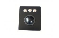 China Mechanical Trackball Industrial Pointing Device Vandal Proof With Black Titanium Plate supplier
