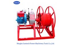 China 5 Ton Belt Drive Recovery Wire Take-Up Cable Winch Puller Machine supplier