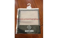 China Promotion Industrial Poly Bags With Hangers For Underwear , Clothes supplier