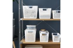 China 14x30cm Plastic Storage Basket Drawer Organizers Rectangle supplier