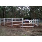 Durable High Strength Portable 40x80mm Oval Rail Cattle Yard Gates 2.1m Width for sale