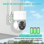 Solar Panel 2MP WiFi Solar CCTV PTZ Camera Outdoor 1080P Wireless Solar Security WiFi Battery Power Network Camera for sale