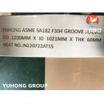 CUSTOMIZED FLANGE SA182 F304 STAINLESS STEEL TONGUE / GROOVE FACE