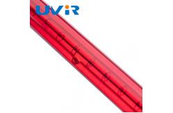 China short wave Halogen Quartz Lamps , Red reflector Ruby Heat Lamp supplier
