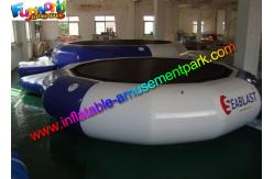 China Plato Durable Inflatable Water Toys Jumping Trampoline With Small Platform supplier