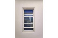 China NFRC Double UPVC Double Hung Window 105mm supplier