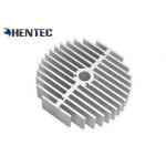 Silvery Anodized Aluminum Heatsink Extrusion Profiles For Led , Custom Design