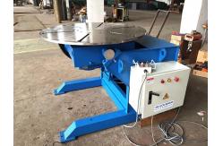 China Horizontal 1T Welding Positioner Turntable Blue Rotary Weld Positioner supplier
