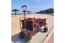 China Customized Sturdy Steel Utility Folding Wagon Trolley Cart Portable supplier