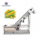 Stainless steel production line hoist food lift conveyor belt all kinds of fruits and vegetables lift conveyor for sale