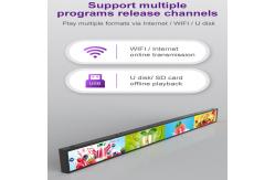 China 46.6 inch shelf edge Stretched Bar LCD Screen Digital Signage Display supplier