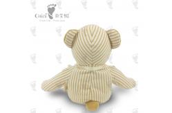 China Presents EN71 Striped Teddy Bear Plush Fairy Doll Child Friendly 37 X 42cm supplier
