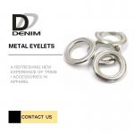 Washable Silver Color Metal Grommet Eyelet Rivets for sale