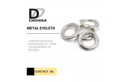 China Washable Silver Color Metal Grommet Eyelet Rivets supplier
