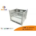 Warehouse Stackable Pallet Cages Heavy Duty Roll Collapsible Cage Pallet for sale