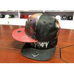 Customized colors special material embroidery logo flat brim snapback hats caps for sale