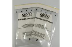 China 4 Hole Clear Specimen Bag With Peel Strip Waterproof Self Adhesive supplier