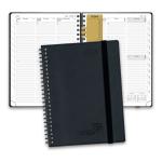 Custom Black Softcover Spiral Bound Planner 2023 Daily Weekly Agenda 6.5x6.8 Inches for sale