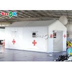 Air Inflatable Tent 6x3x3mH White Pvc Inflatable Hospital Tent For Isolation