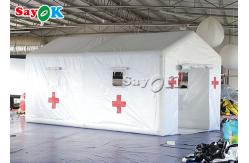 China Air Inflatable Tent 6x3x3mH White Pvc Inflatable Hospital Tent For Isolation supplier