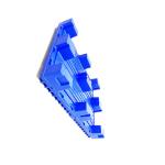 1060x750 Printing Industry Plastic Pallet 1500Kg Dynamic HDPE Single Faced for sale