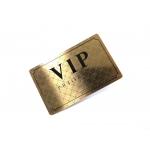 Metal Stainless Steel Business Cards With Different Background Pattern for sale
