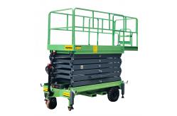 China 12M Mobile Scissor Lift With Pulling Device supplier