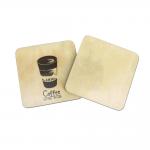 Wood Transfer Sublimation Blank MDF Square Cork Coasters Double Sides Printable for sale