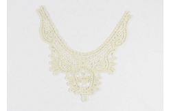 China Guipure Lace Collar  Applique , Water Soluble Chemical Neckline Applique Trim For Dress supplier