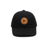 Leather patch and metal buckle strap with feeder loop for Customized 6 Panel Constructured Baseball Cap for sale