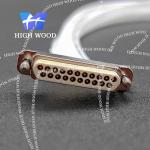 J30JB SERIES glass sintered gas sealed rectangular electrical connector, J30JB-21TJL90-Q8
