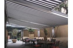 China Polyester Acrylic Retractable Roof Awning Electrict Conservatory Awning supplier