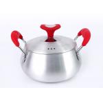 Aluminum Alloy 3003 Tempered Glass Lid 34cm Aluminum Saucepan for sale