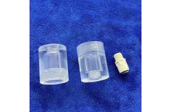 China Fused Silicon Sealed Quartz Thread Pipe / Science Lab Glassware supplier