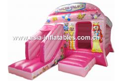 China New inflatable princess pink bouncy castle/Commercial Inflatable combo supplier