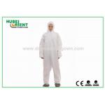 Professional PP/SMS/MP Chemical Resistant Coveralls Clothing Eco Friendly With Hood And Feetcover for sale