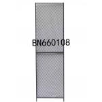8’ High X 1’ Wide Steel Mesh Partitioning Woven Wire Mesh Panels Gray Color Finished for sale