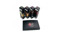 China Black Matte Uv Printing Custom Paper Box For Perfume / CBD Oil Packaging supplier